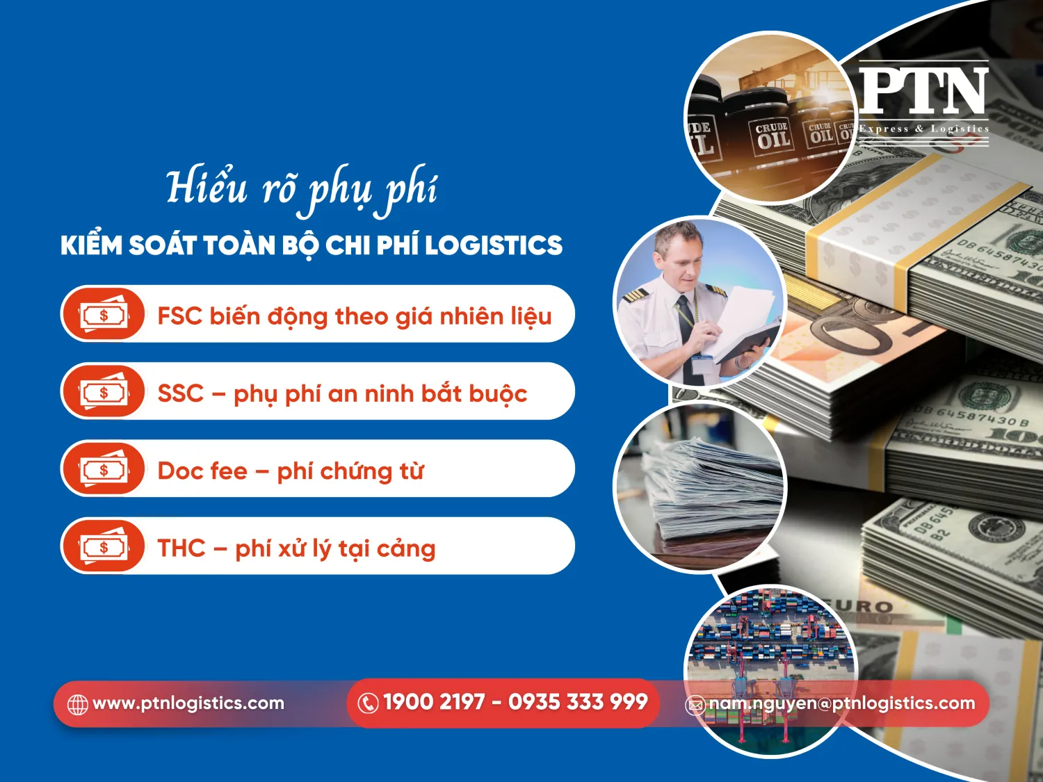Hiểu rõ phụ phí, kiểm soát toàn bộ chi phí logistics