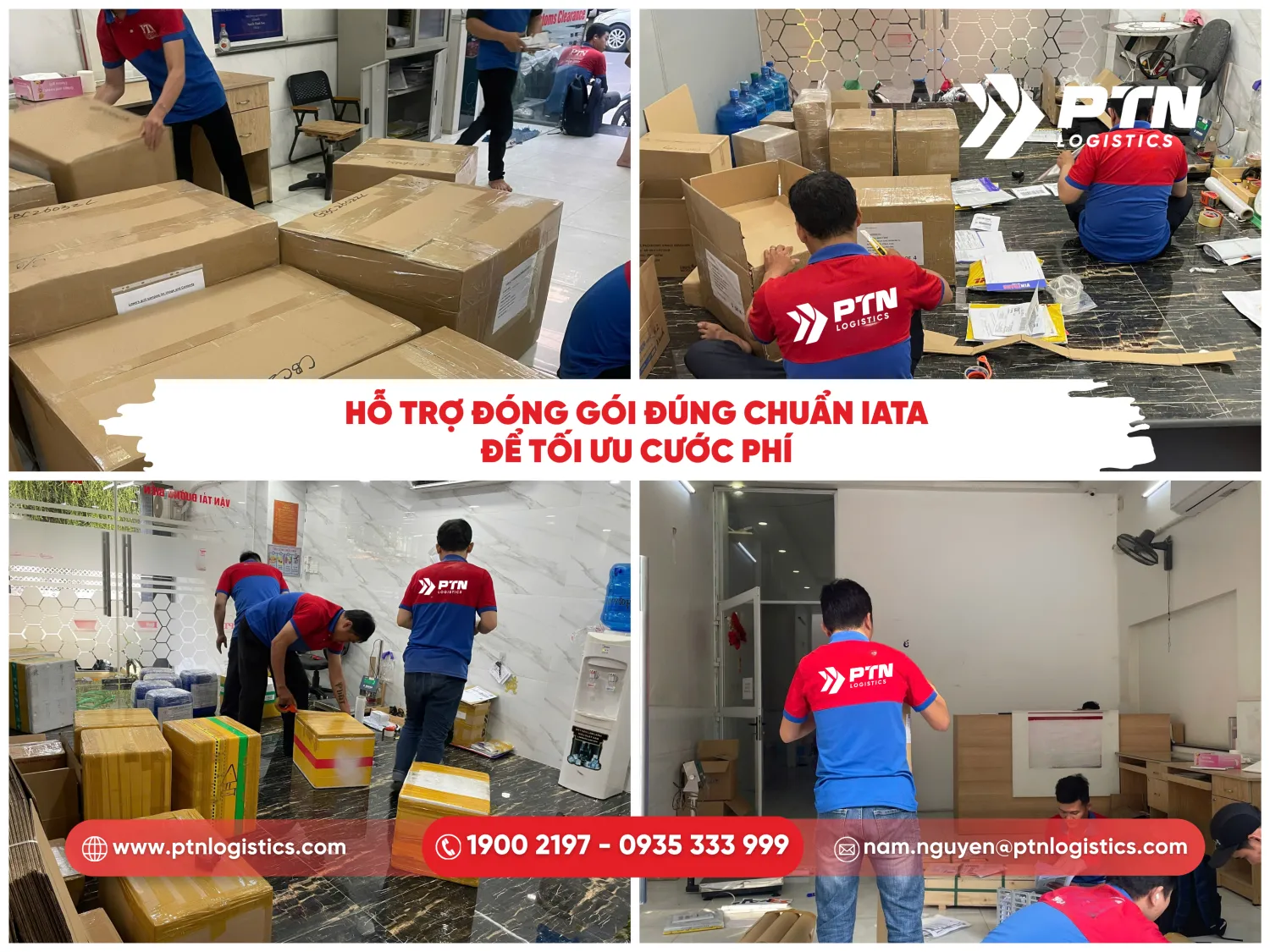 Hỗ trợ đóng gói đúng chuẩn IATA để tối ưu cước phí vận chuyển
