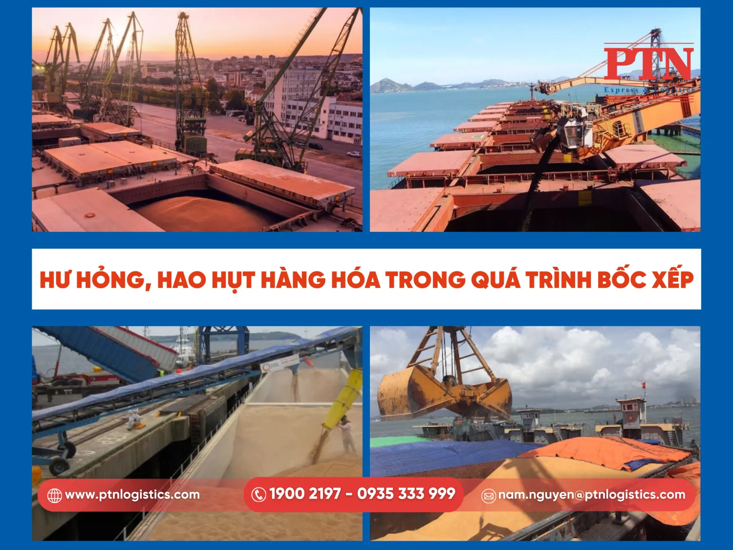 Hư hỏng, hao hụt hàng hóa trong quá trình bốc xếp