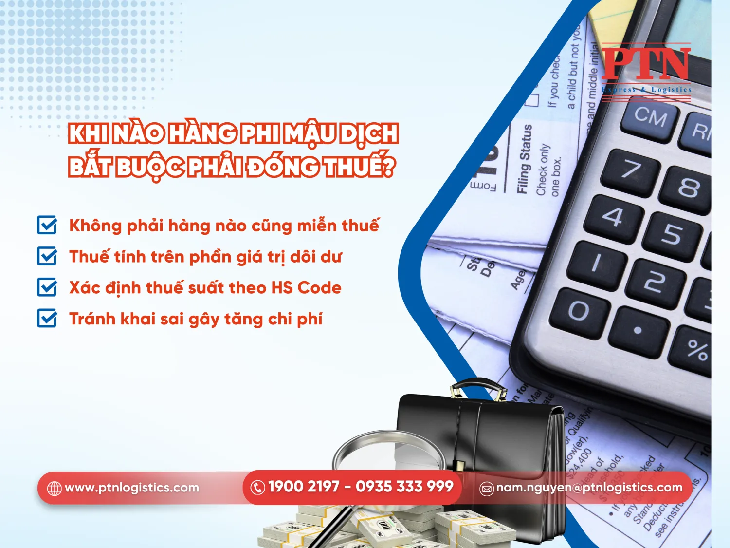 Khi nào hàng phi mậu dịch bắt buộc phải đóng thuế