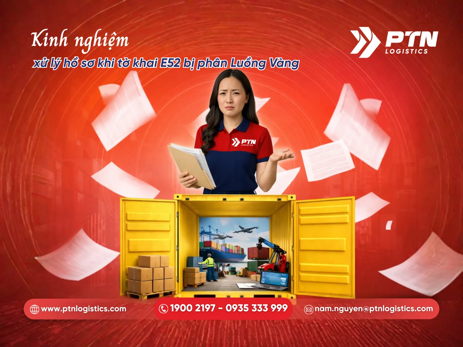 Kinh nghiệm xử lý hồ sơ khi tờ khai E52 bị phân vào luồng vàng