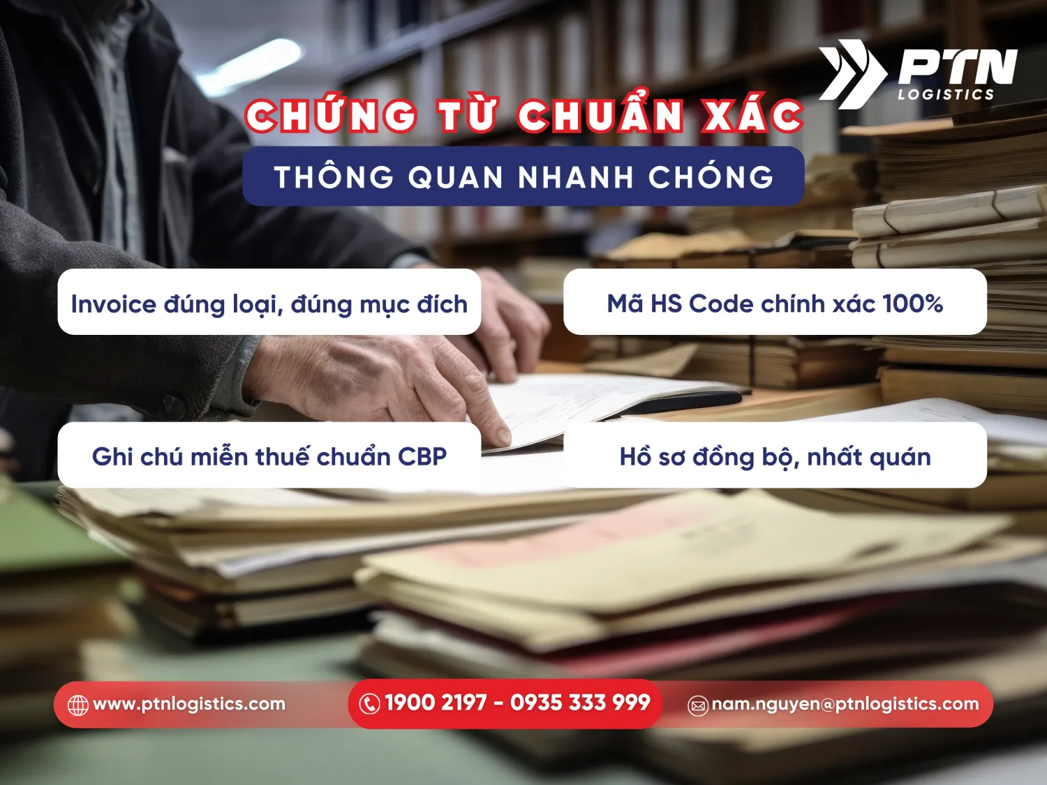 Lưu ý về chứng từ khi gửi hàng mẫu