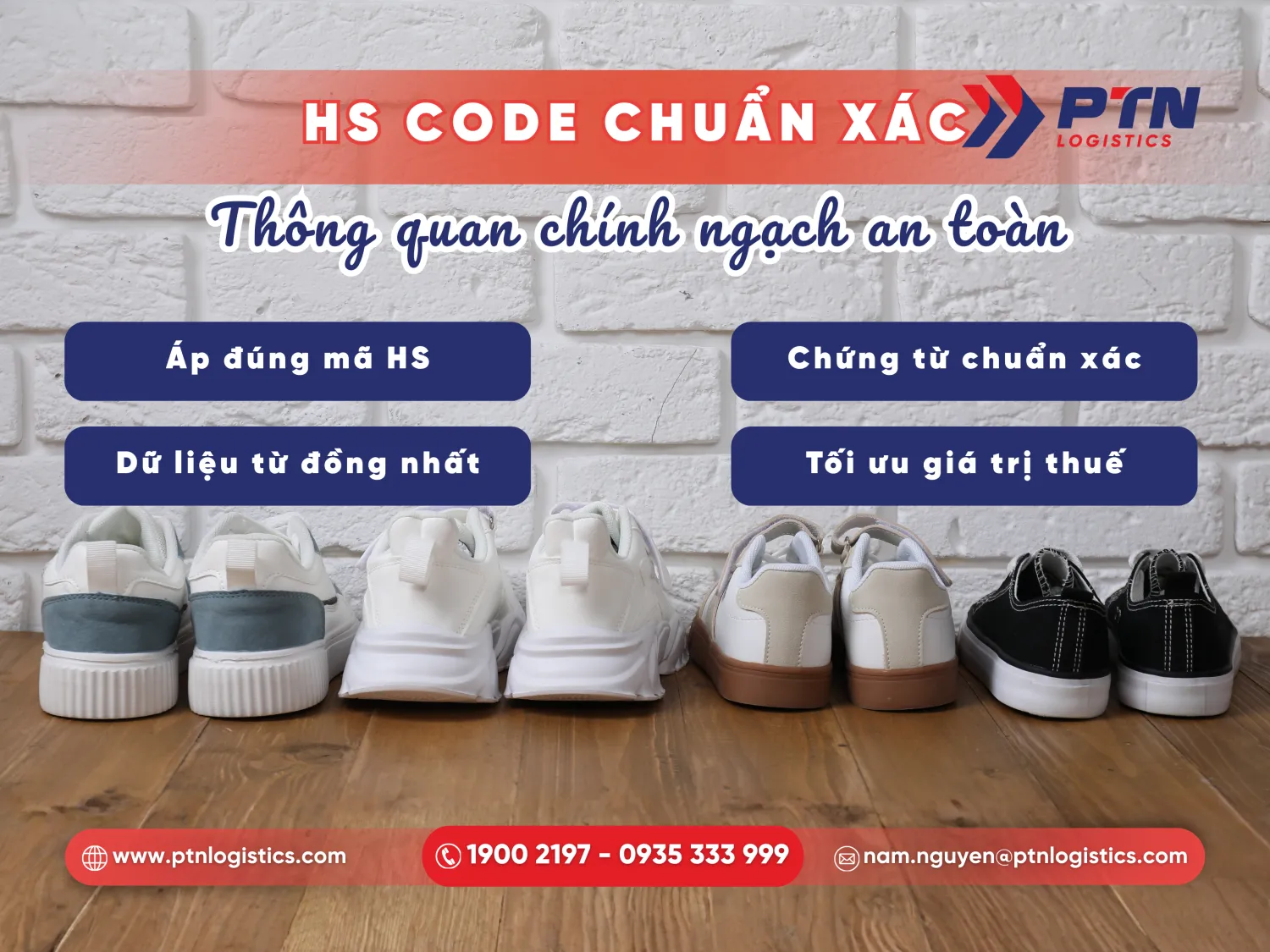 Mã HS cho mặt gàng giày sneaker