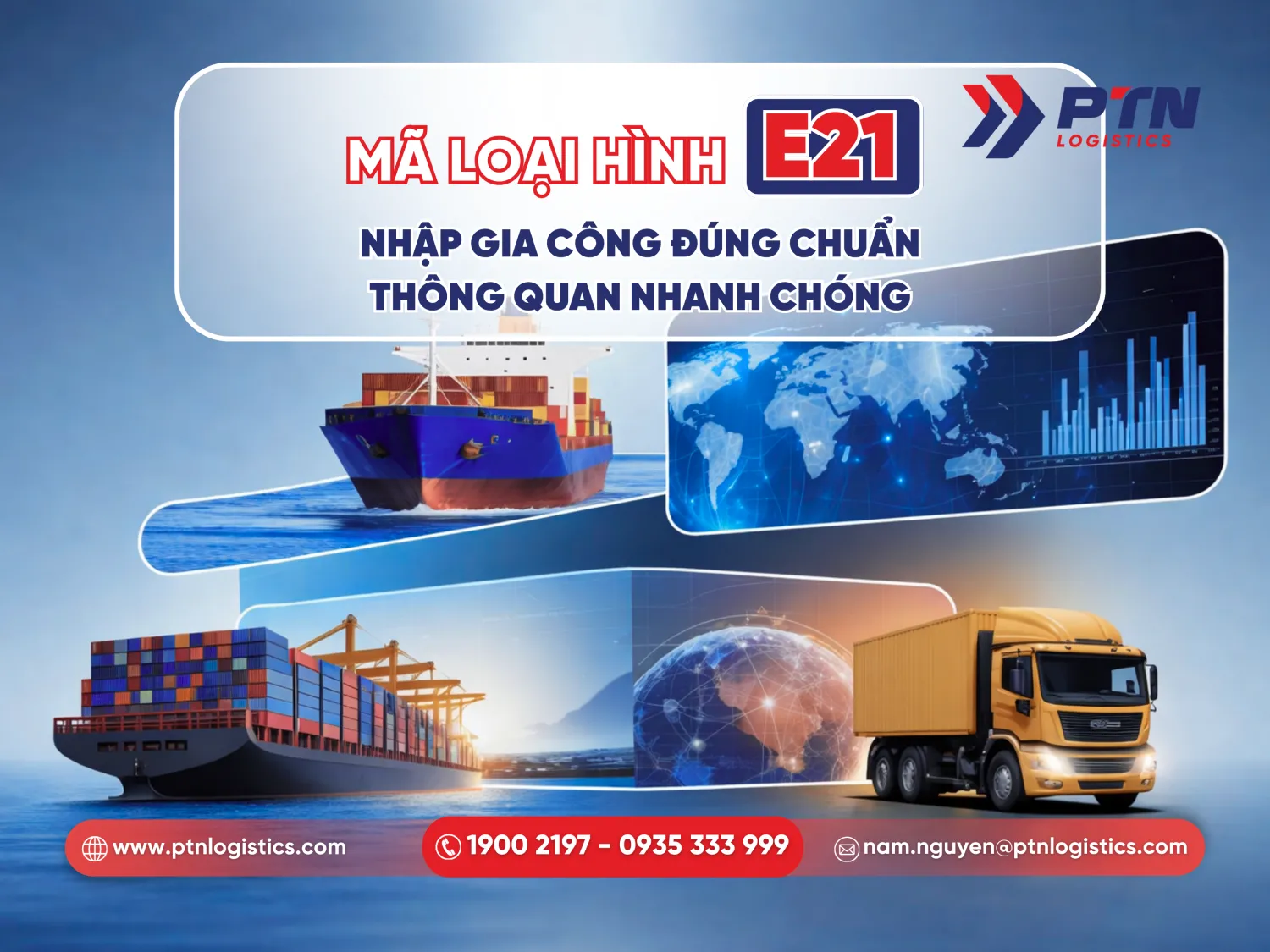 Mã loại hình e21: Nhập gia công đúng chuẩn thông quan nhanh chóng