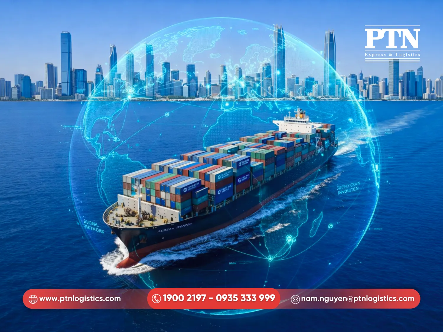 Mạng lưới vận tải đường biển kết nối các siêu cảng toàn cầu