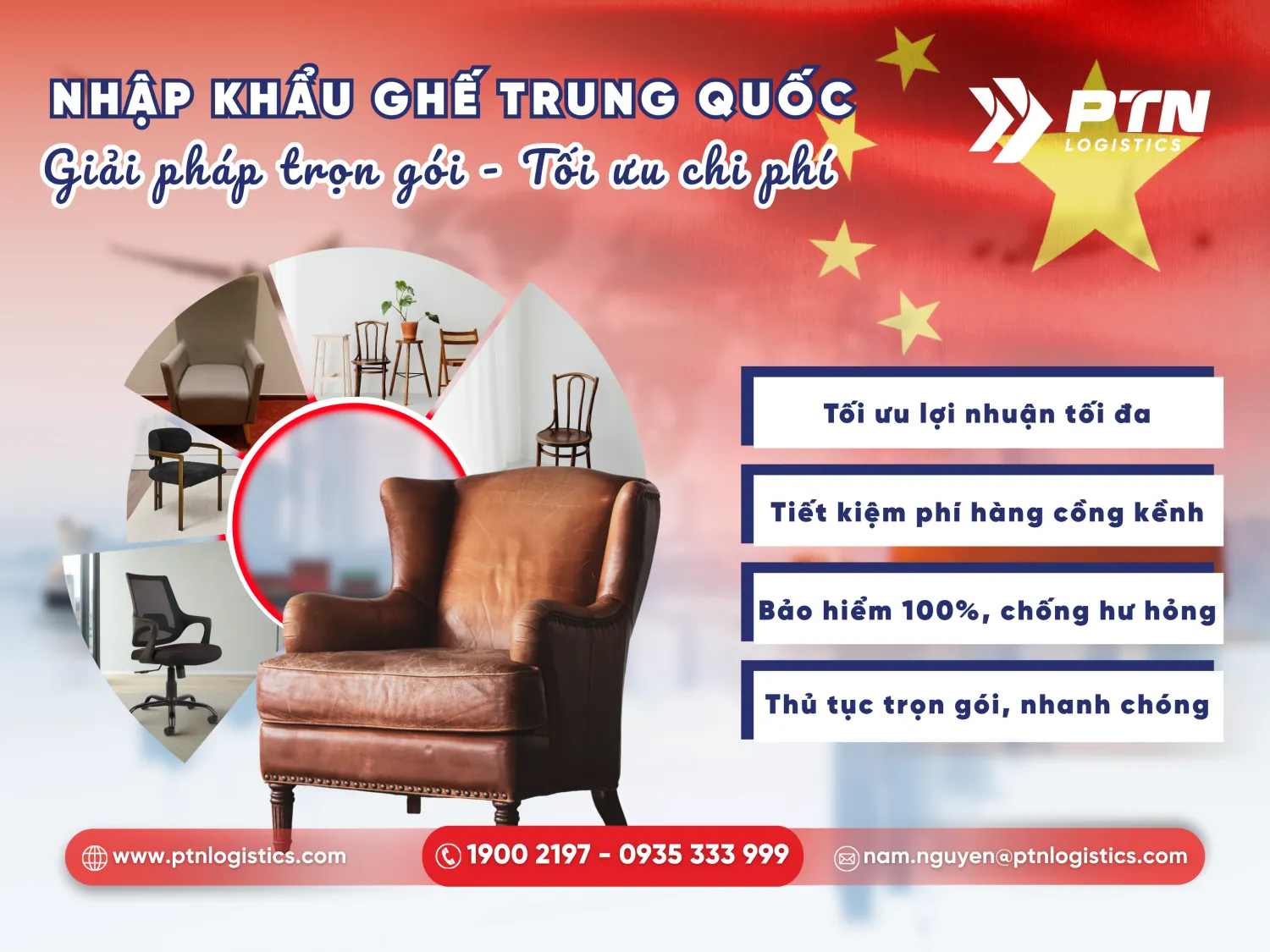 Mặt hàng ghế nhập khẩu Trung Quốc