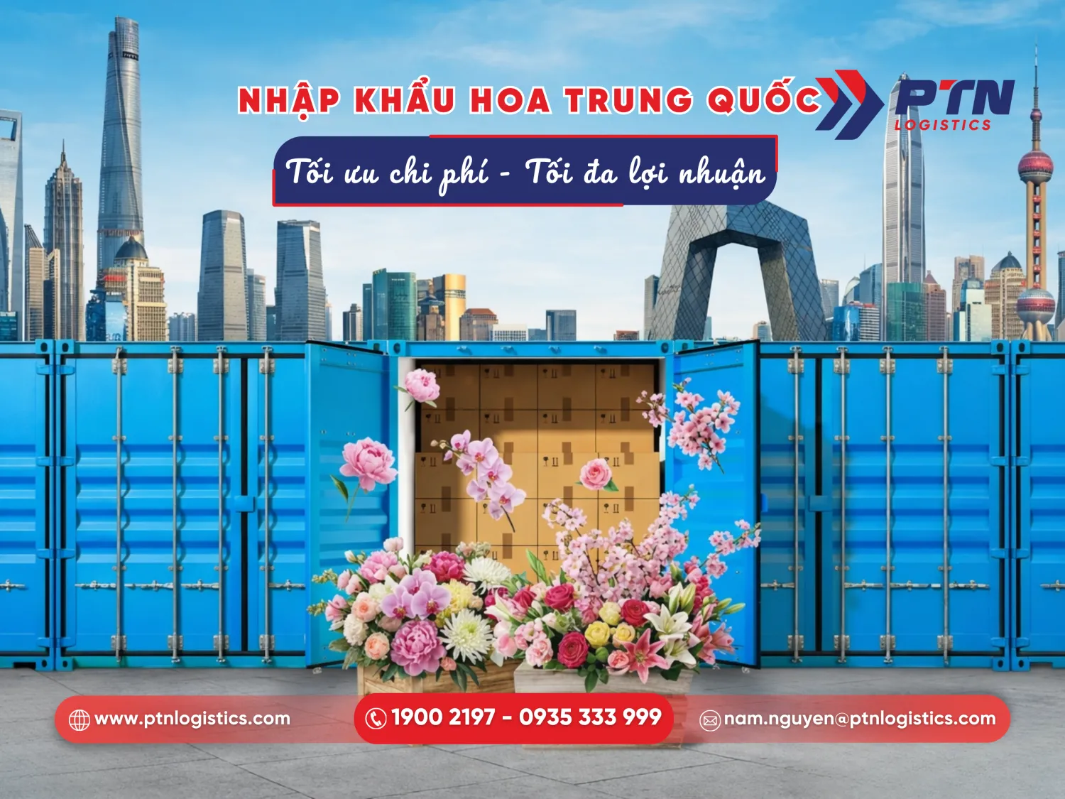 Mặt hàng hoa nhập khẩu Trung Quốc