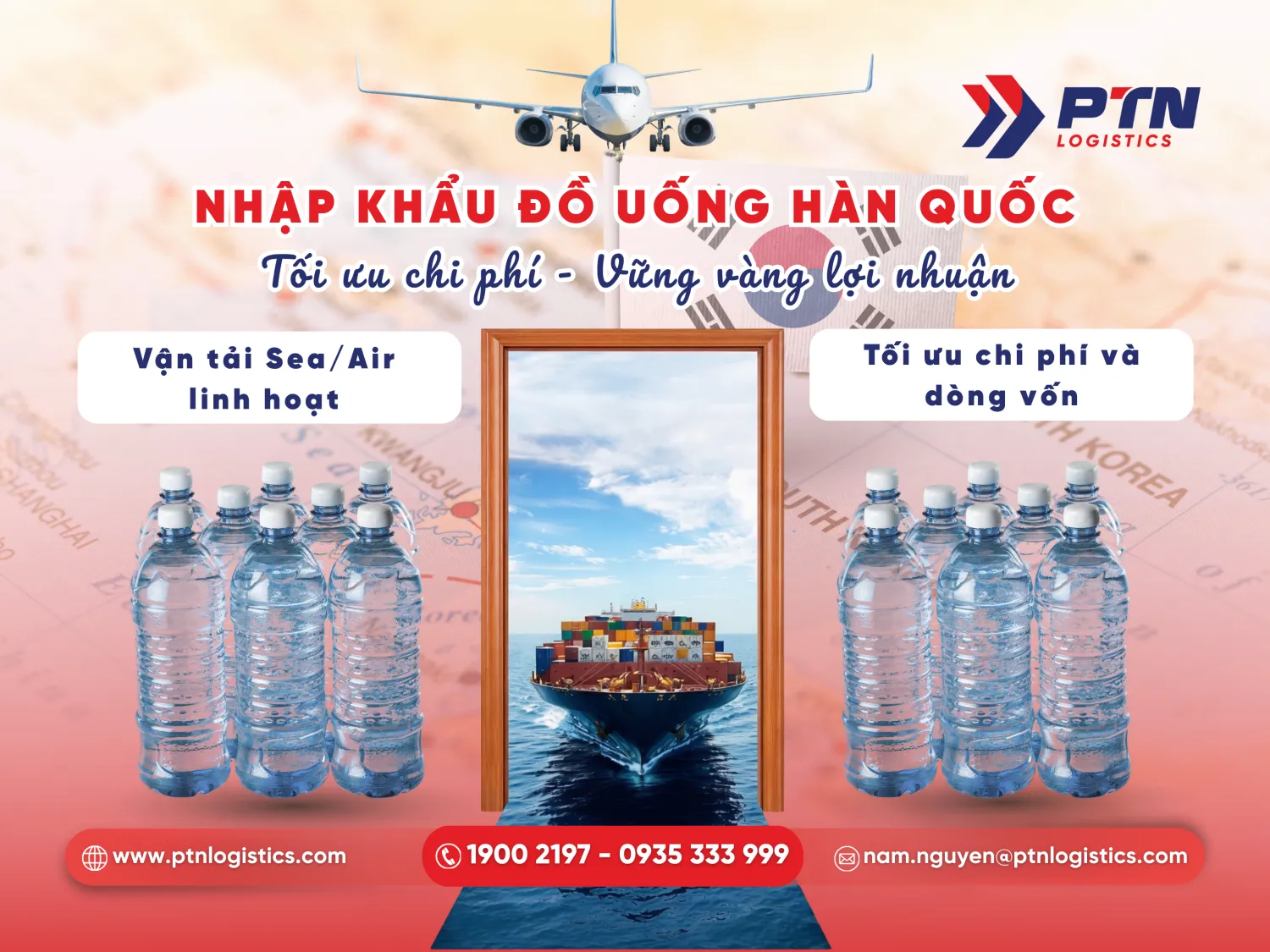 Mặt hàng nước uống Hàn Quốc nhập khẩu