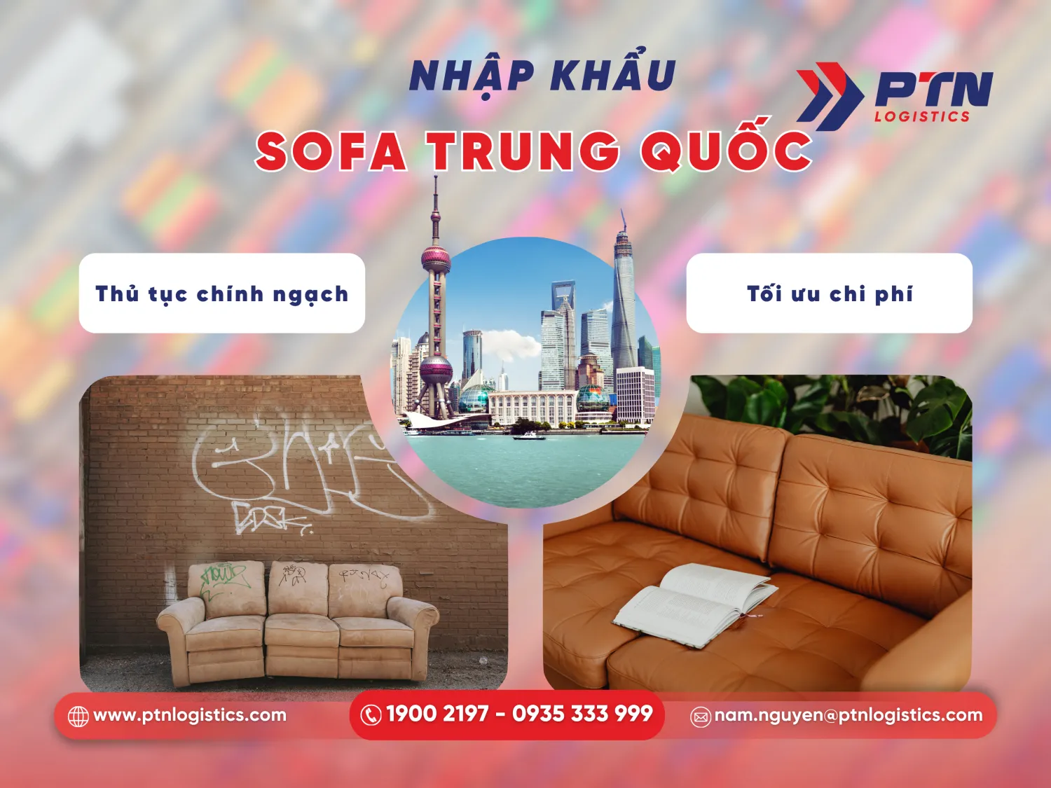 Mặt hàng sofa nhập khẩu Trung Quốc