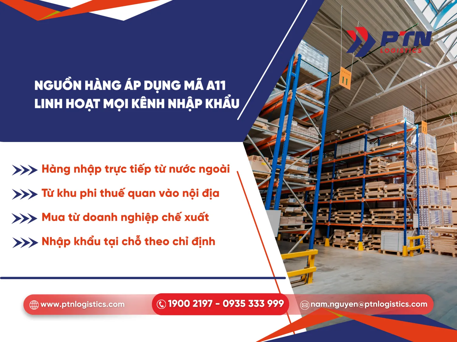 Nguồn hàng áp dụng mã A11