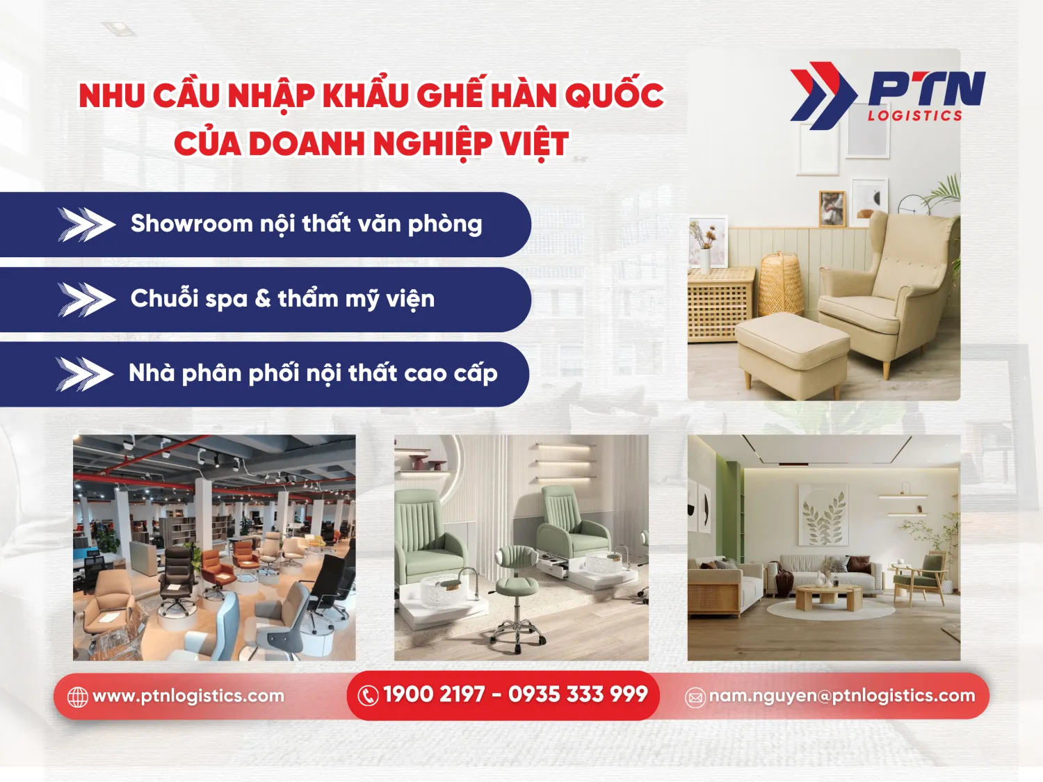 Nhu cầu nhập khẩu ghế Hàn Quốc của doanh nghiệp Việt Nam