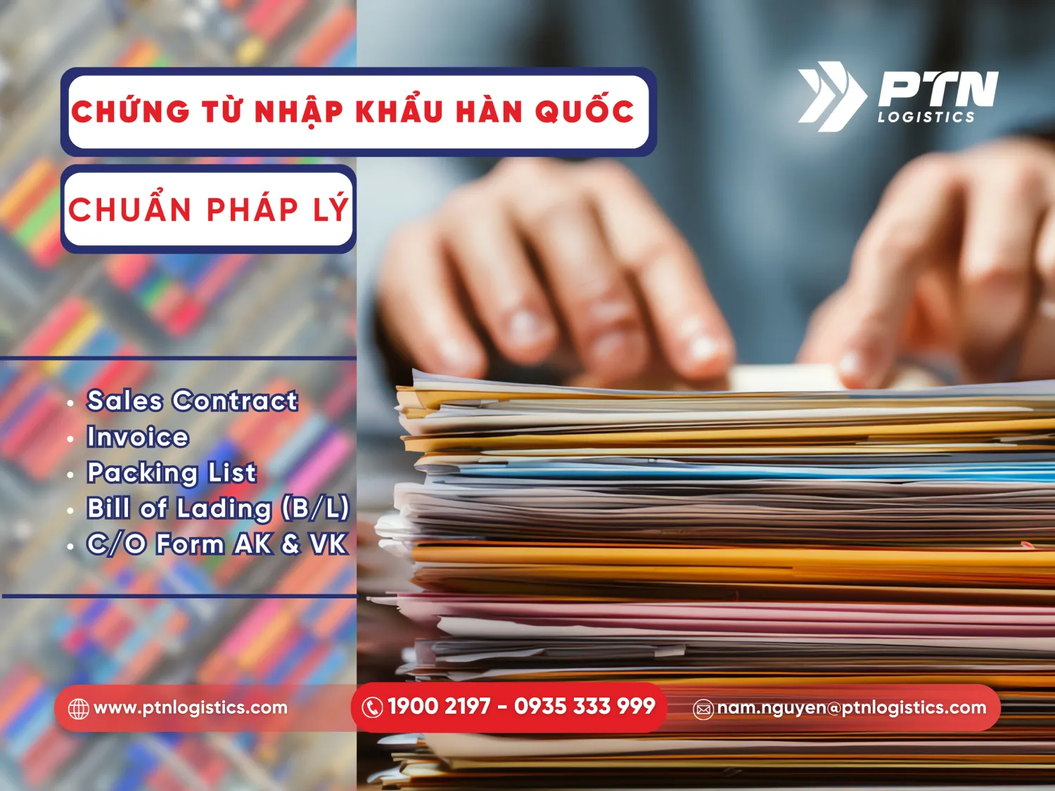 Những chứng từ cần có khi nhập hàng Hàn Quốc