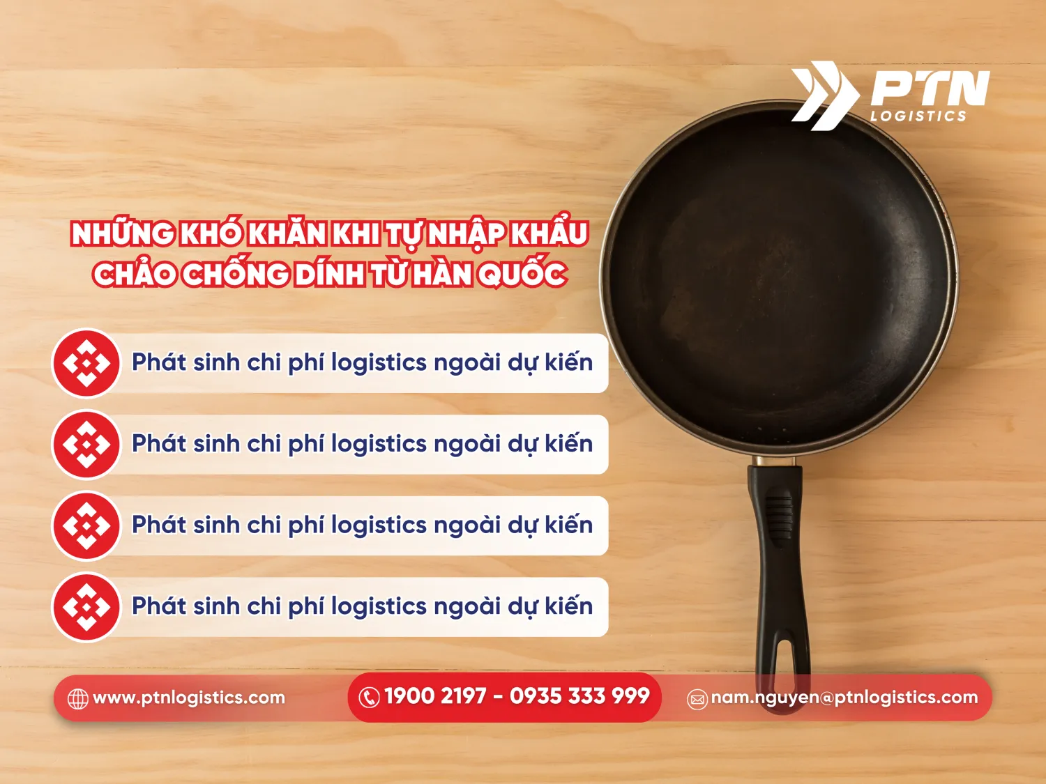 Những khó khăn khi tự nhập khẩu chảo chống dính Hàn Quốc