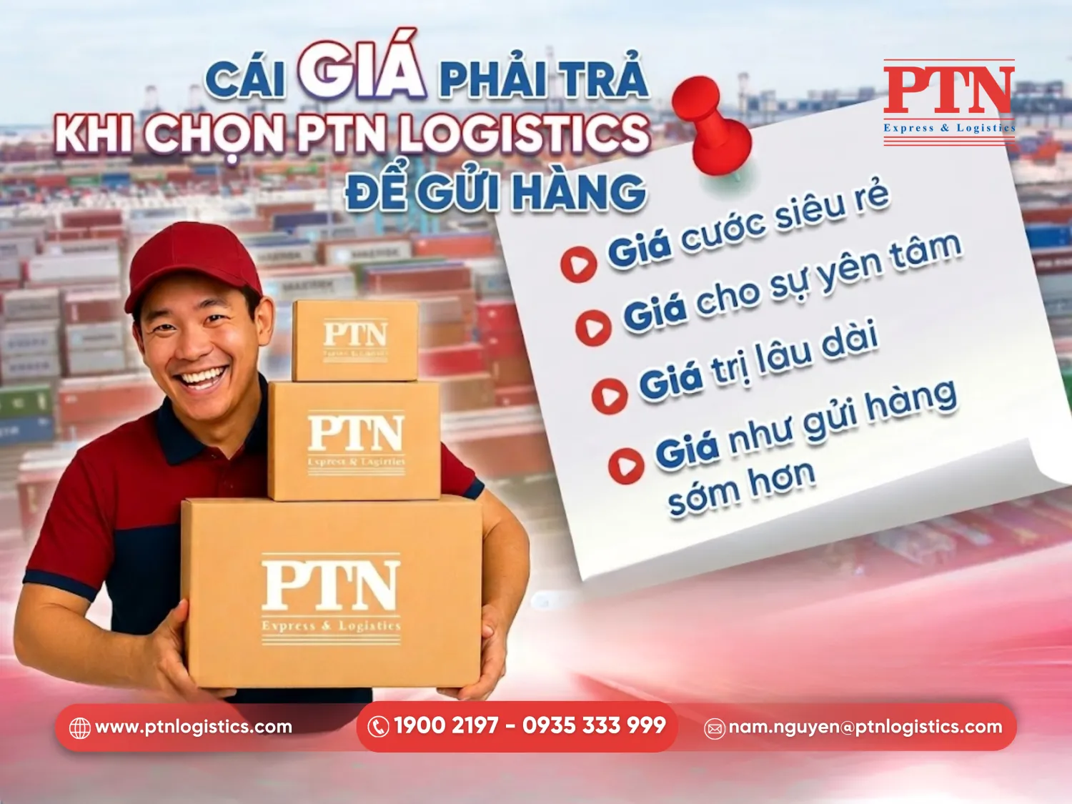 Những lợi ích khi lựa chọn PTN Logistics