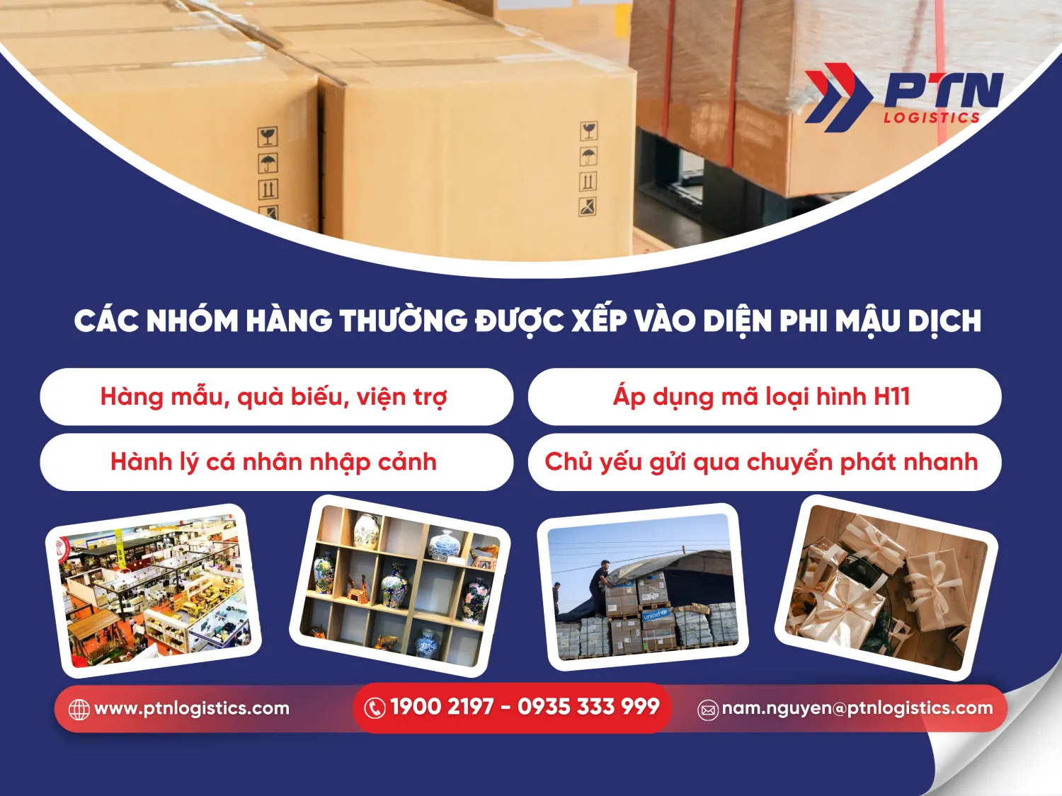 Những nhóm hàng thường được xếp vào diện phi mậu dịch