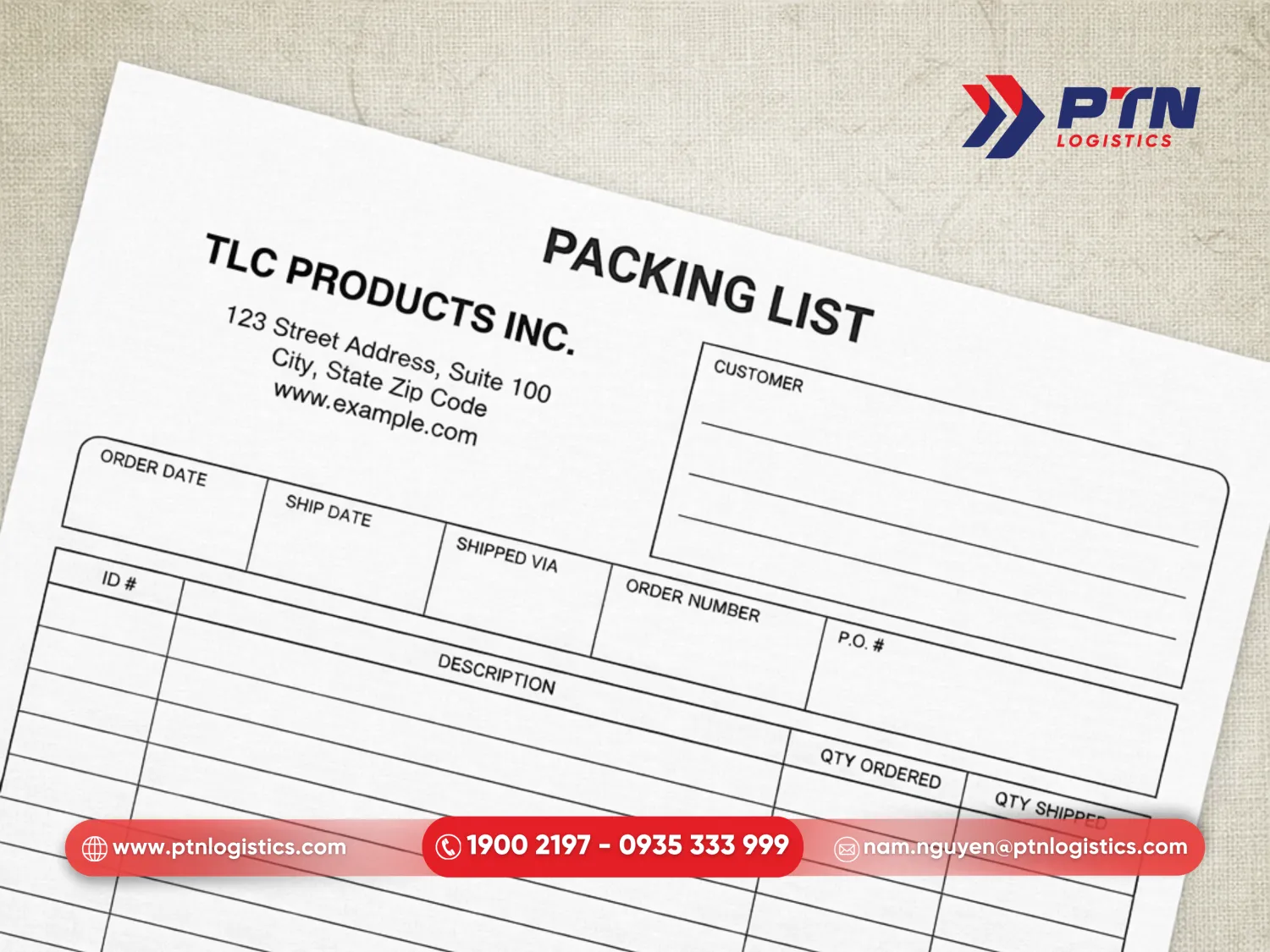 Packing list hàng xuất là tài liệu không thể thiếu để mô tả chi tiết hàng