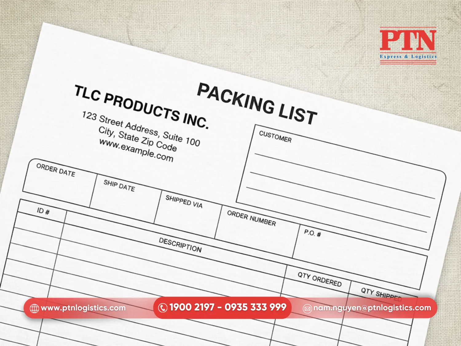 Packing list hàng xuất là tài liệu không thể thiếu để mô tả chi tiết