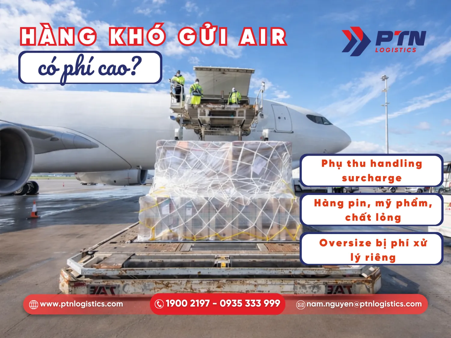 Phụ phí hàng khó gửi đi Mỹ