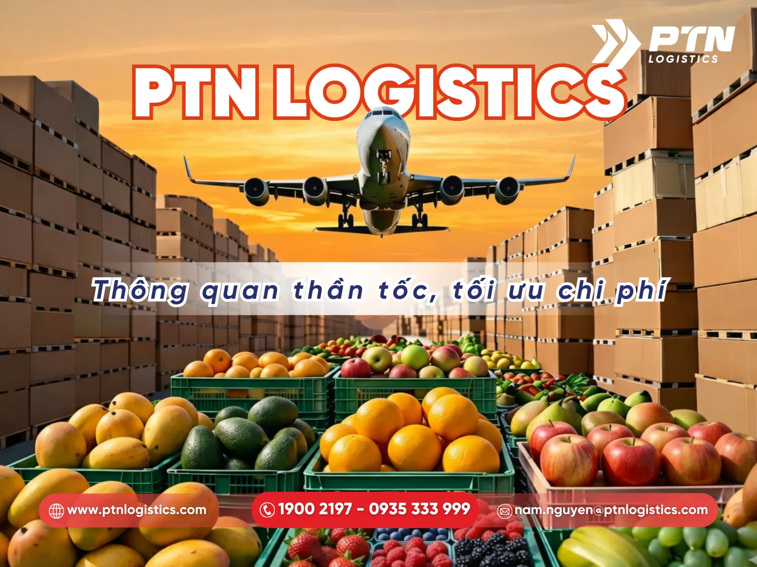 PTN cung cấp giải pháp vận tải tối ưu cho hàng nông sản