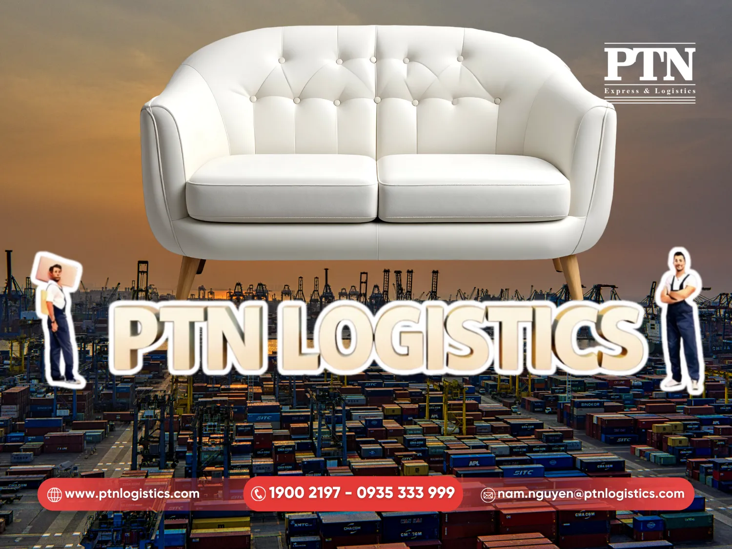 PTN Logistics cung cấp dịch vụ nhập khẩu sofa da Hàn Quốc