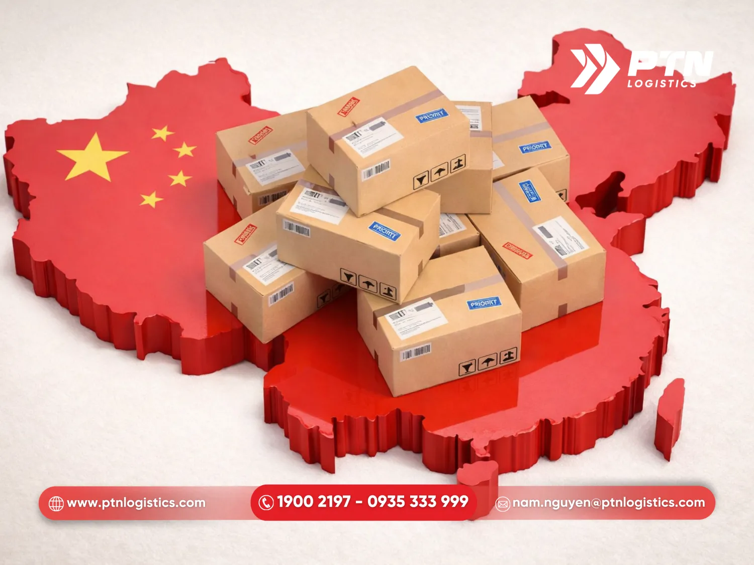 PTN sở hữu mạng lưới vận chuyển rộng khắp tại Trung Quốc