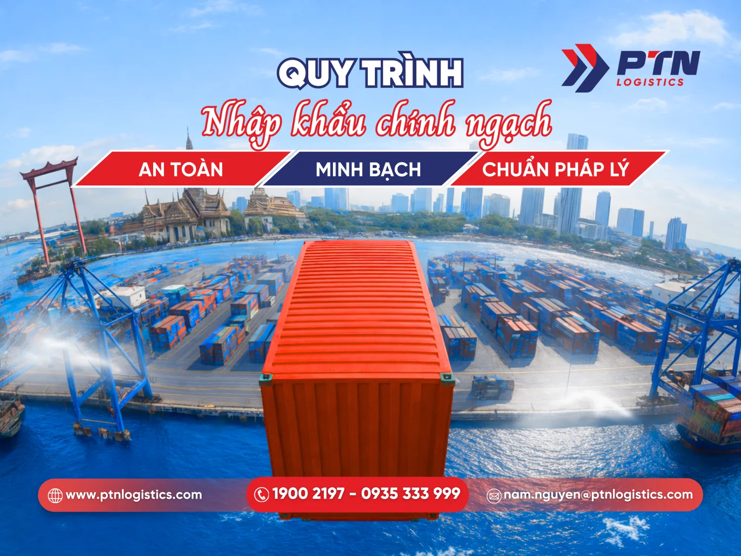 Quy trình nhập khẩu chính ngạch an toàn