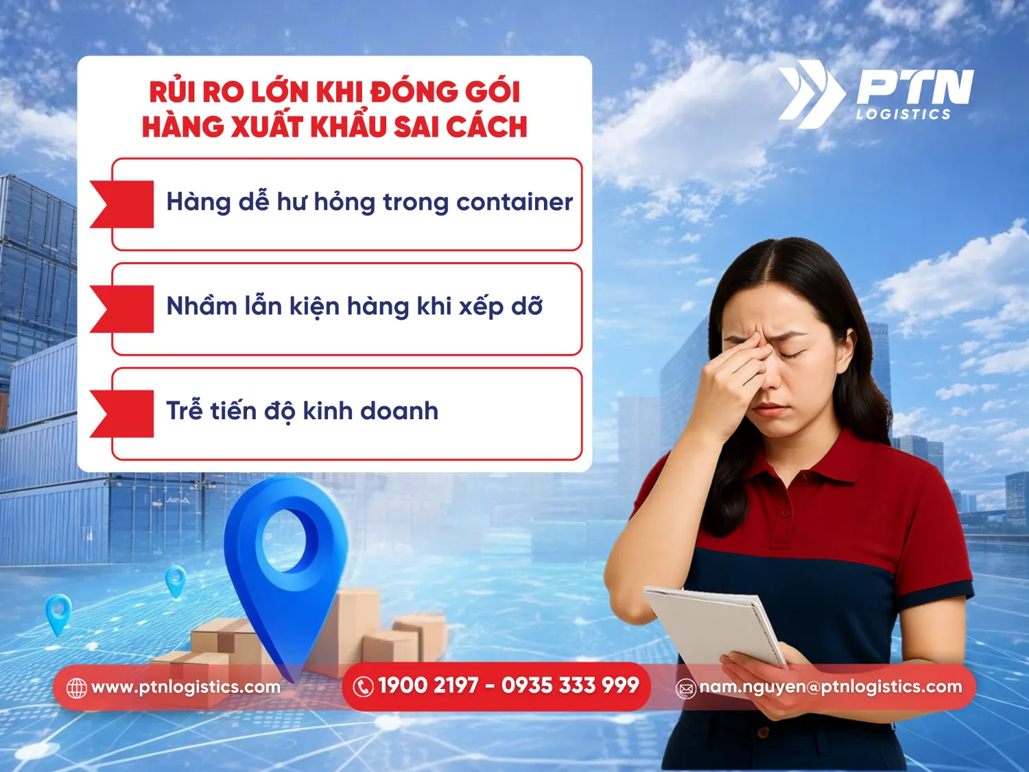 Rủi ro lớn nhất khi đóng gói hàng xuất khẩu sai cách