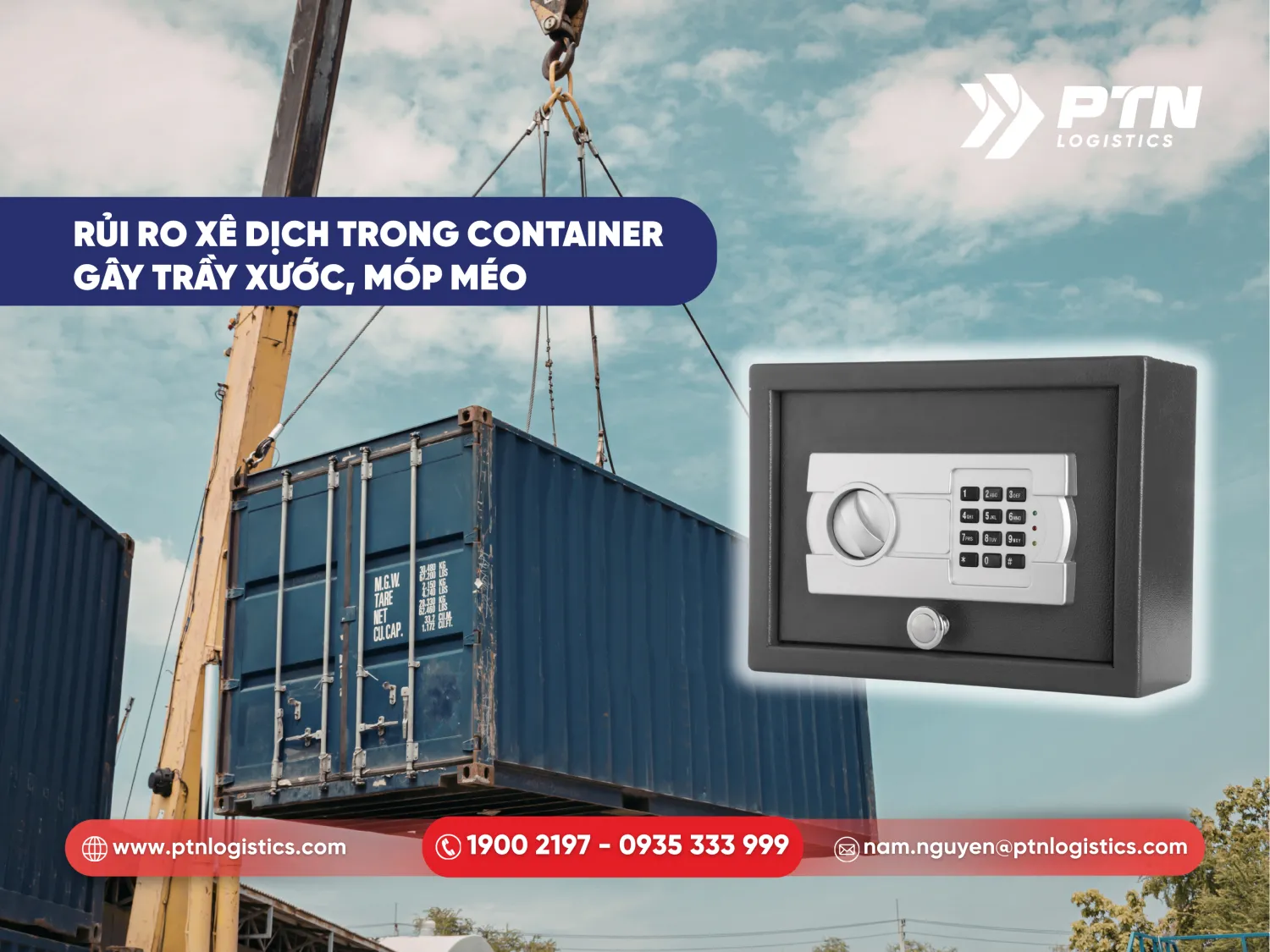 Rủi ro xê dịch trong cont gây trầy xước, móp méo