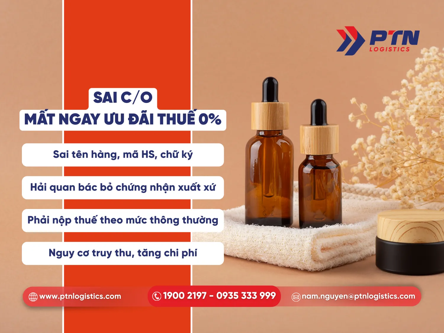 Sai C/O sẽ mất ngay từ thuế 0%