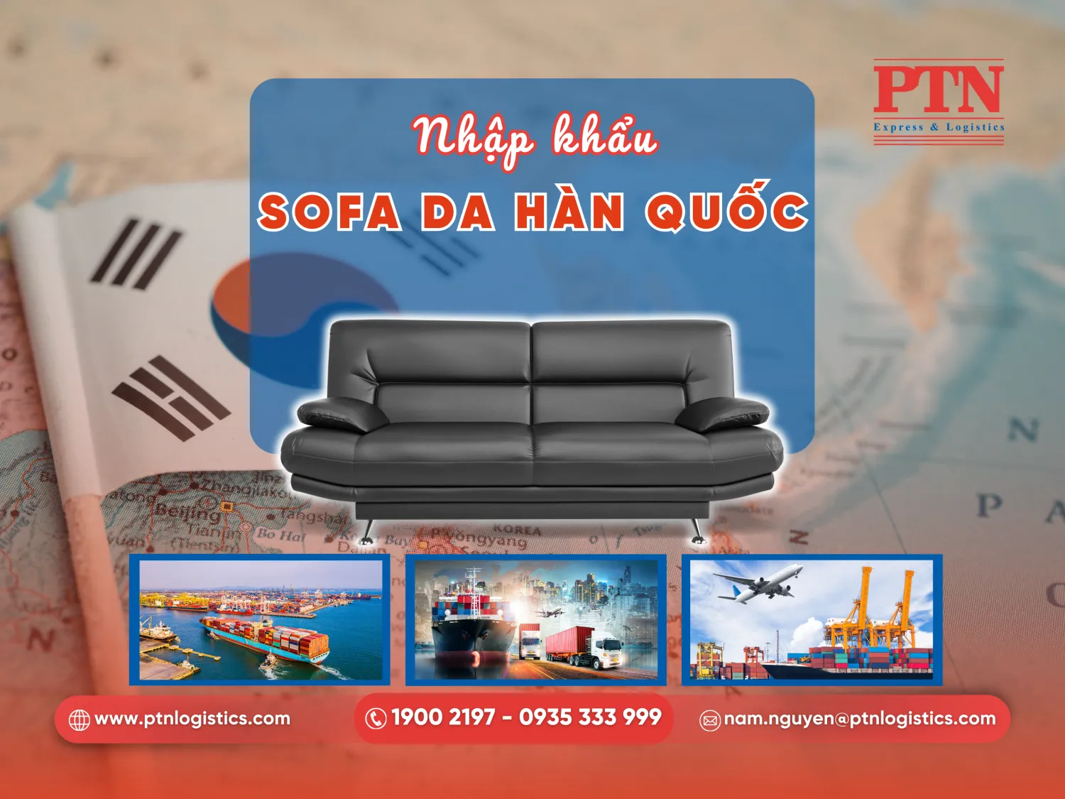 Sofa da nhập khẩu Hàn Quốc