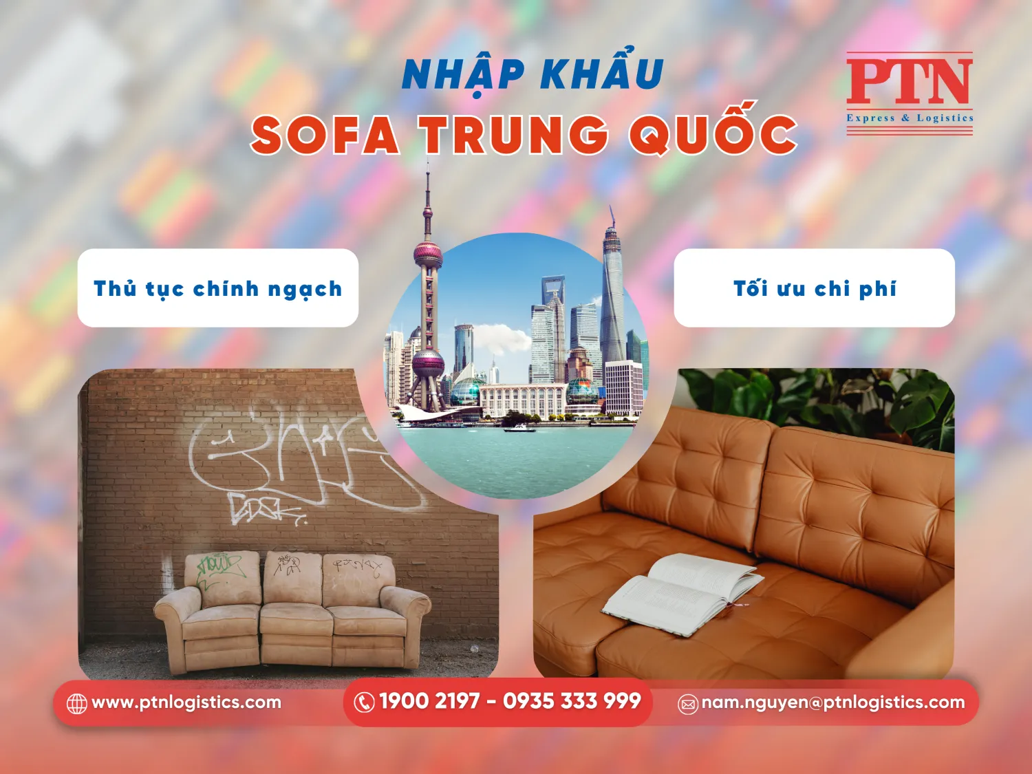 Sofa nhập khẩu Trung Quốc