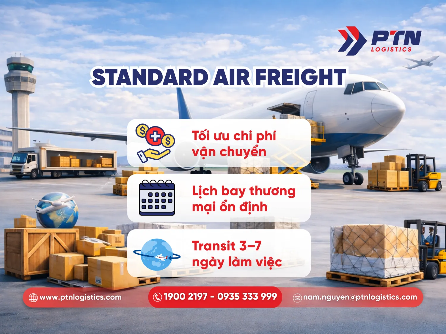 Standard air frieght tối ưu