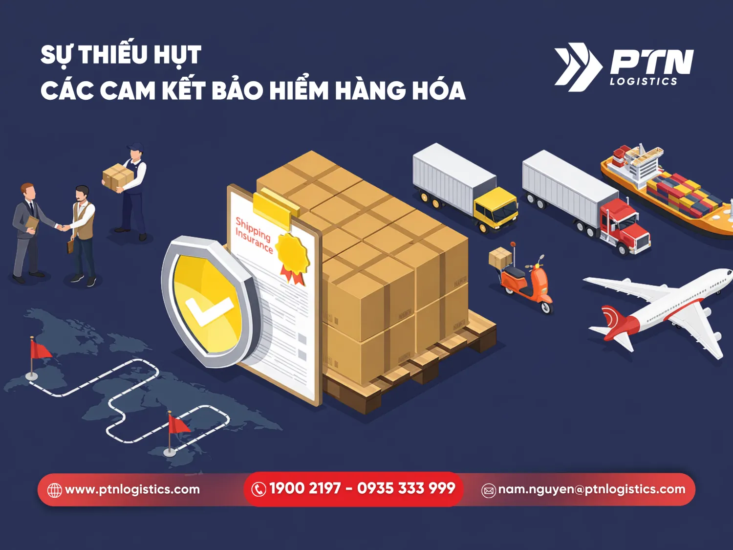 Sự thiếu hụt các cam kết về bảo hiểm hàng hóa