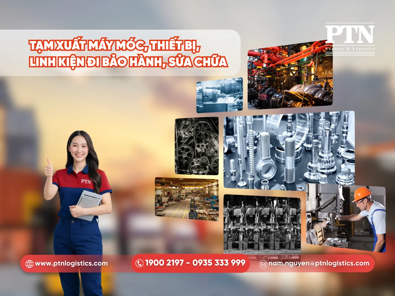 Tạm xuất máy móc, thiết bị, linh kiện đi bảo hành sửa chữa