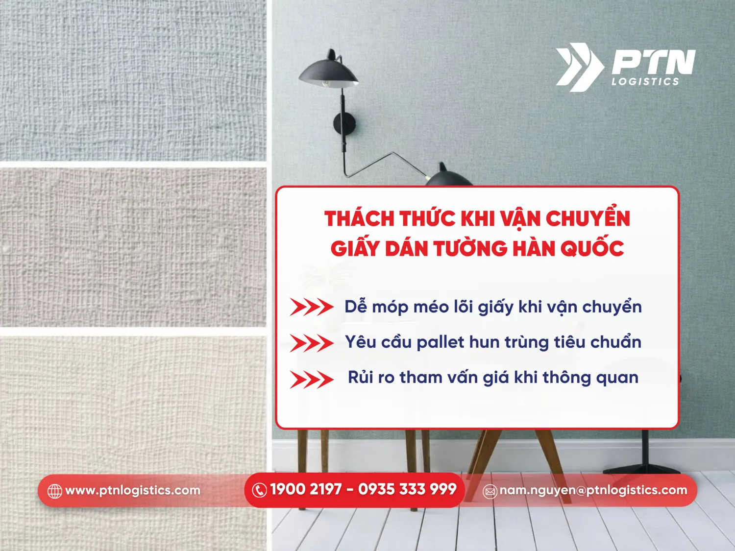 Thách thức trong quá trình vận chuyển giấy dán tường Hàn Quốc