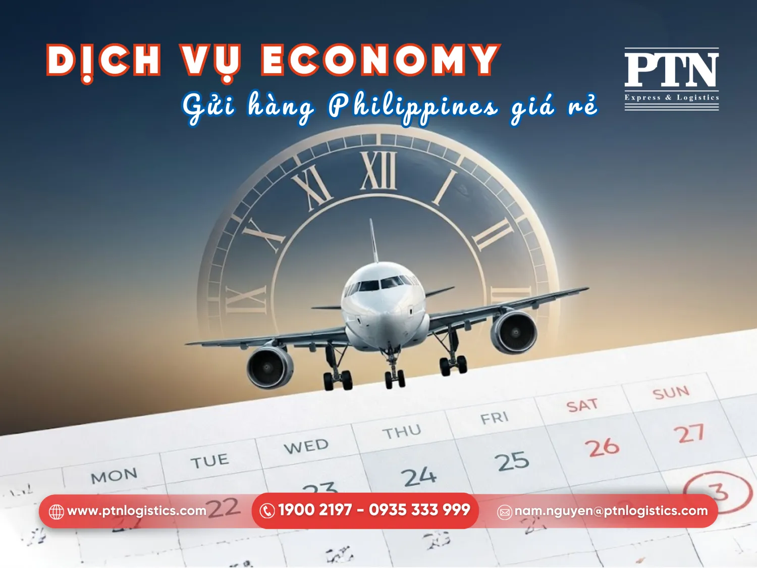 Thời gian vận chuyển thường đi Philippines