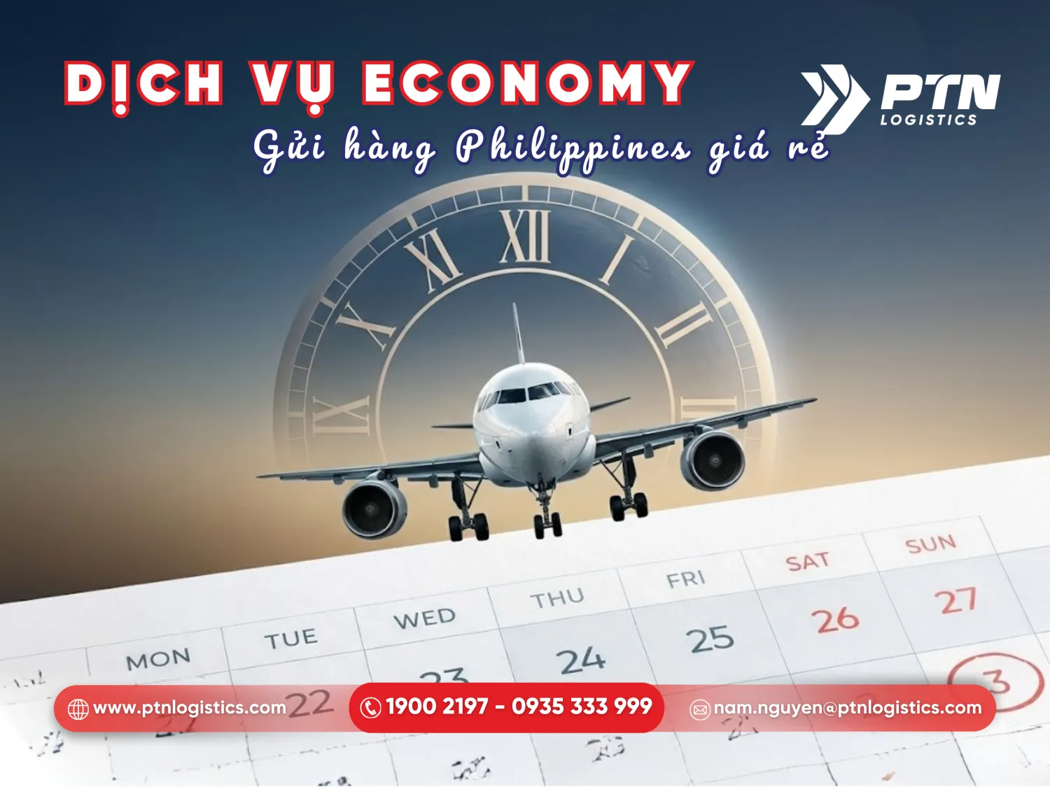 Thời gian vận chuyển thường khi gửi hàng đi Philippines