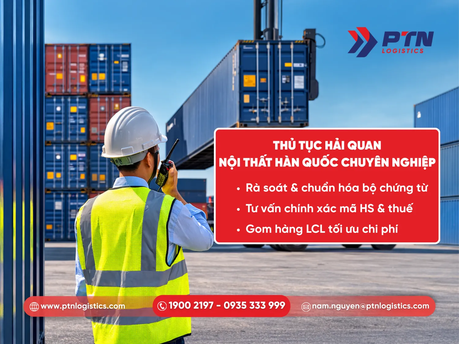Thủ tục hải quan xuất nhập khẩu nội thất Hàn Quốc chuyên nghiệp