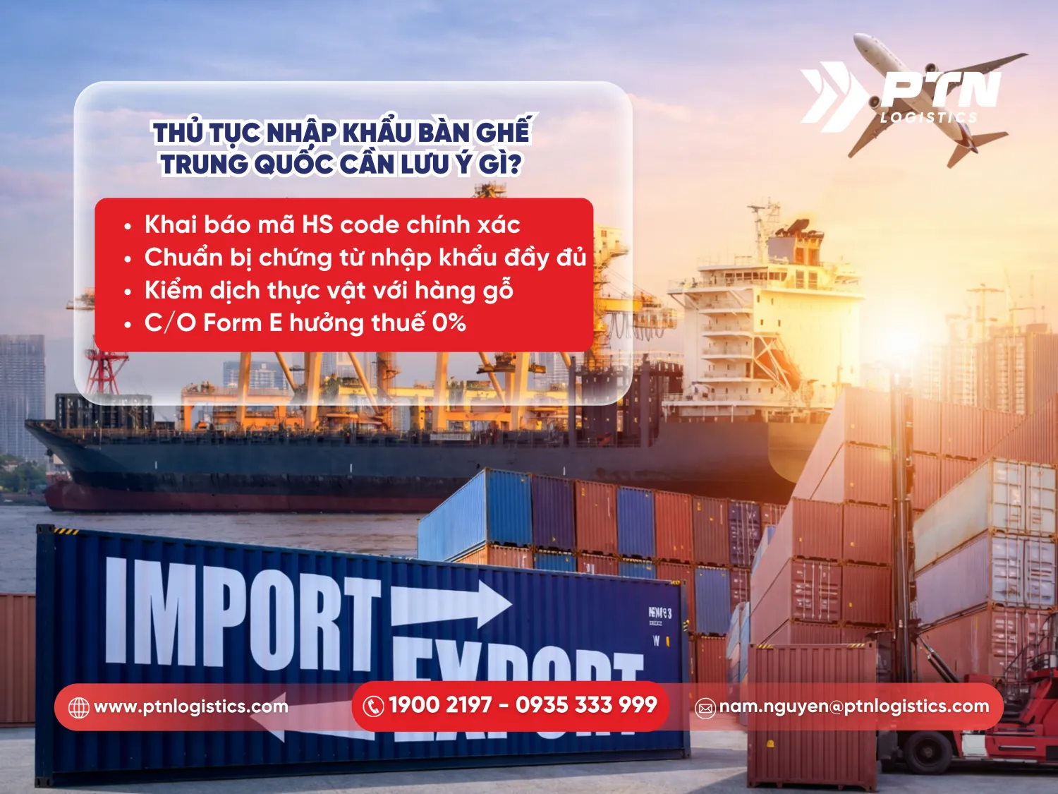 Thủ tục nhập khẩu bàn ghế ăn Trung Quốc cần lưu ý những gì