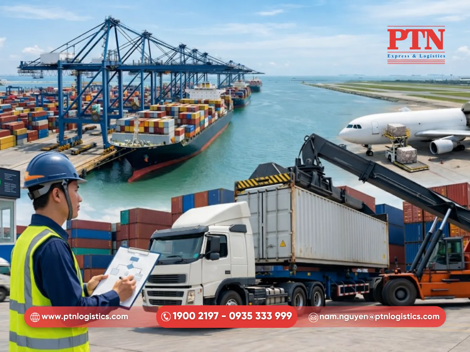 Tiến hành booking tàu máy bay