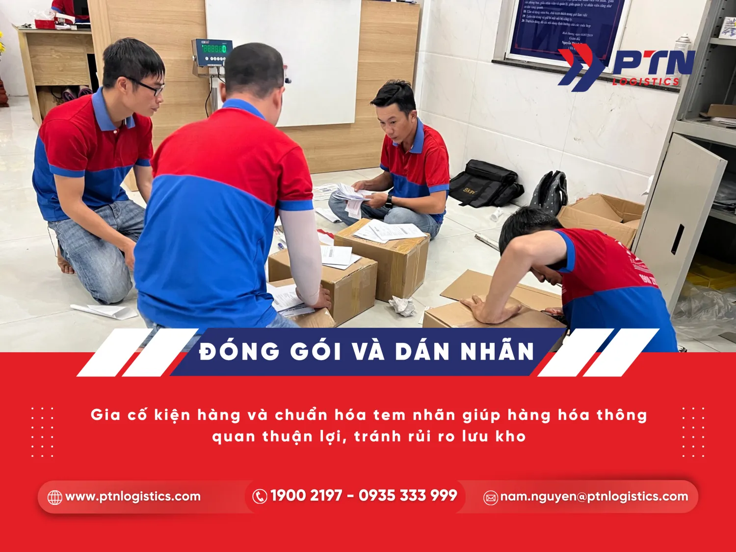 Tiến hành bước kiểm tra đóng gói và nhãn mác