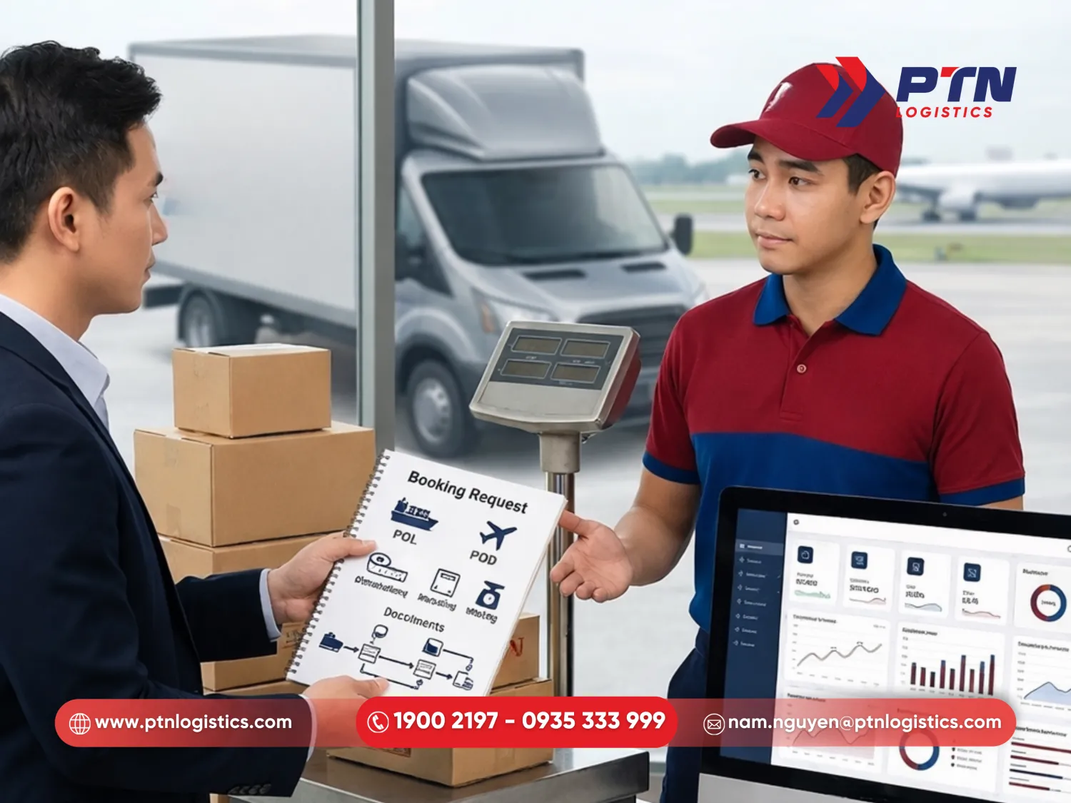 Tiến hành nhận yêu cầu và báo giá