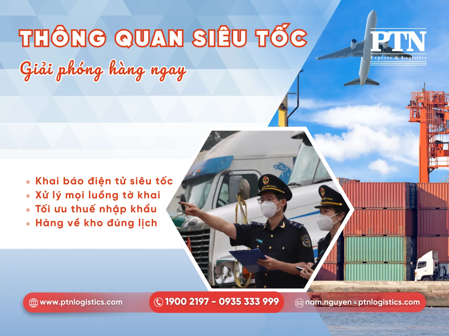 Tiến hành thông quan tại Việt Nam