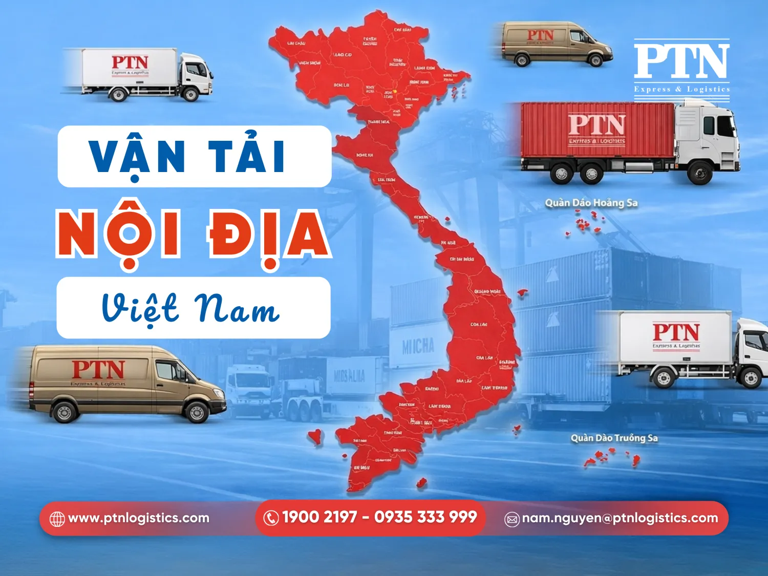 Tiến hành vận chuyển nội địa Việ Nam