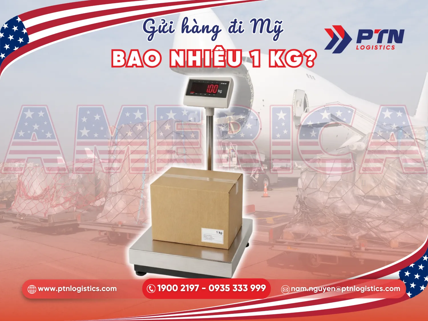 Tìm hiểu gửi hàng đi Mỹ bao nhiêu 1 kg bằng đường air