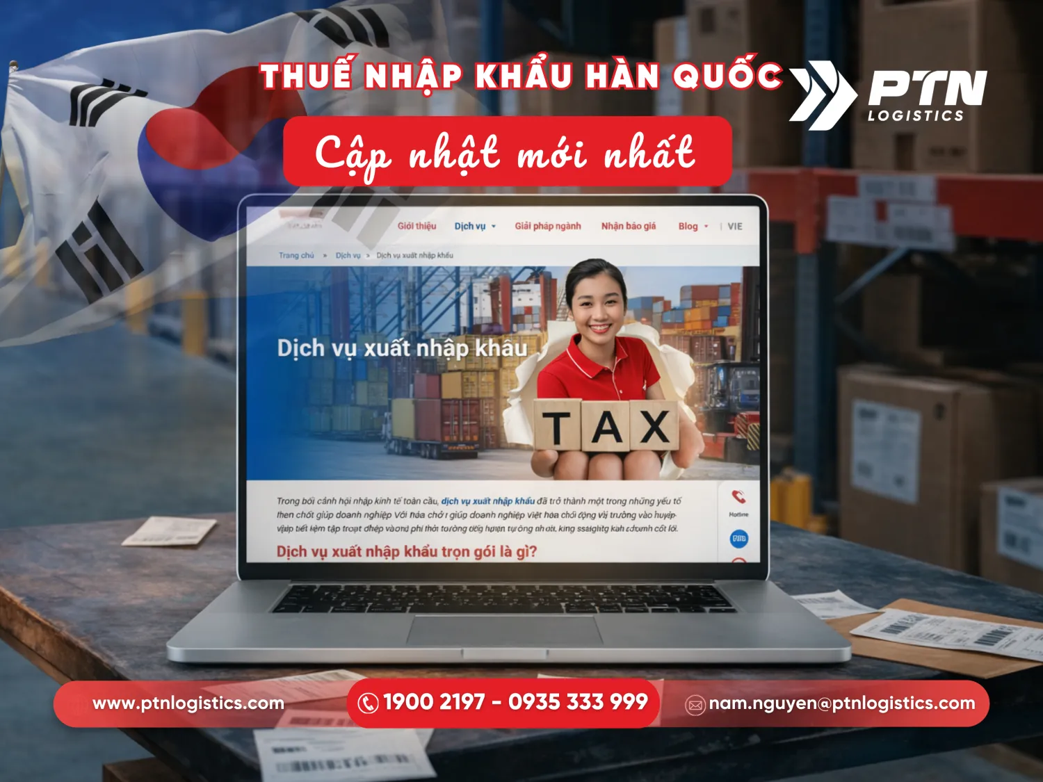 Tìm hiểu thuế nhập từ Hàn Quốc về Việt Nam