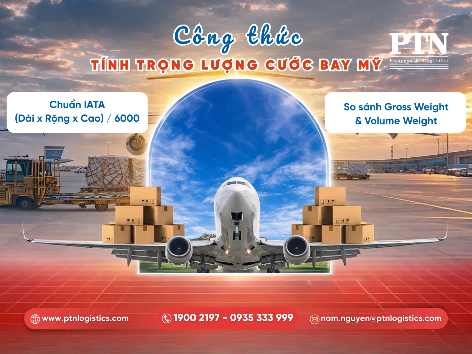 Tính Chargeable Weight áp dụng cho giá cước gửi hàng đi Mỹ