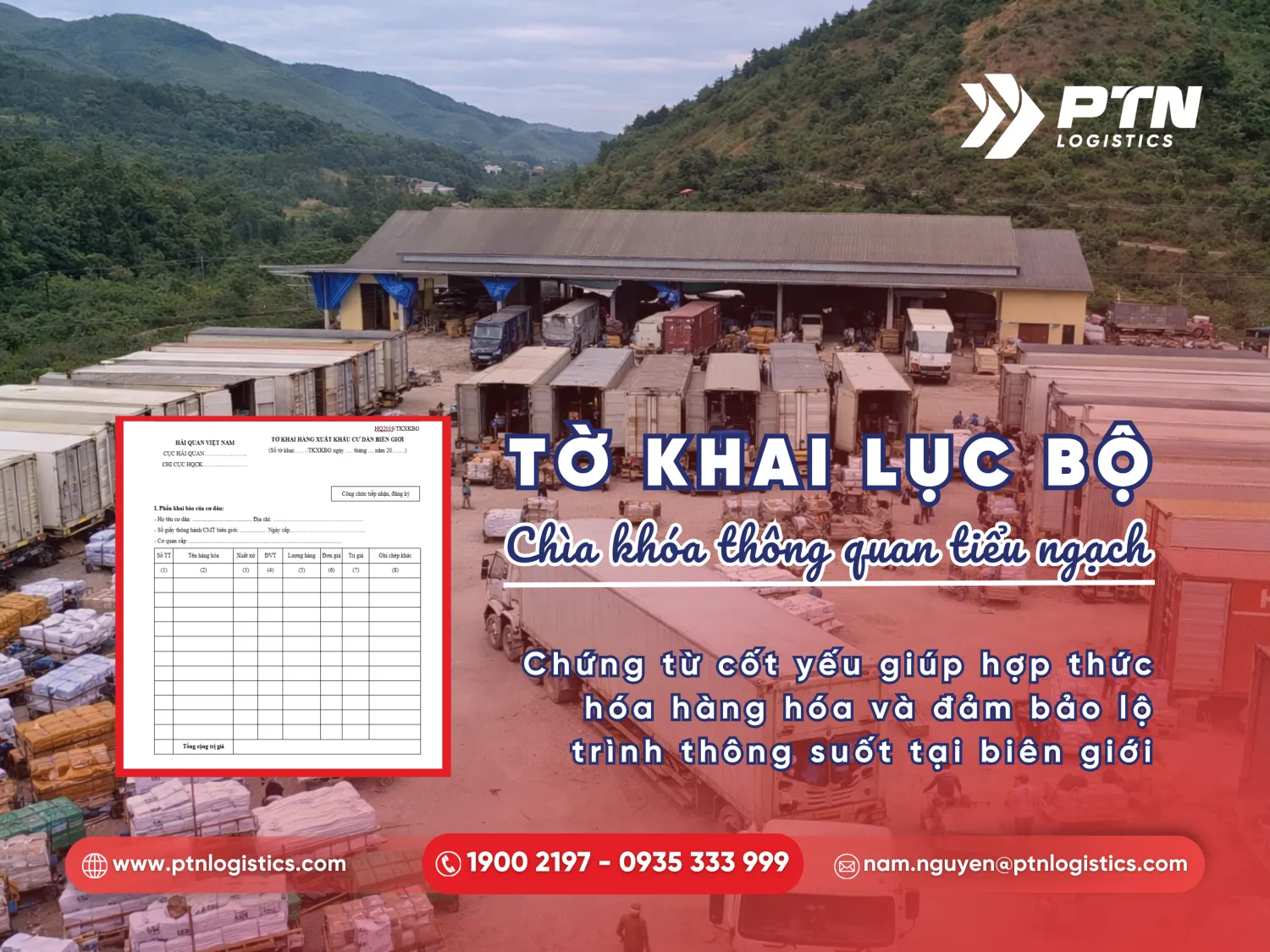 Tờ khai xuất nhập khẩu hàng biên giới