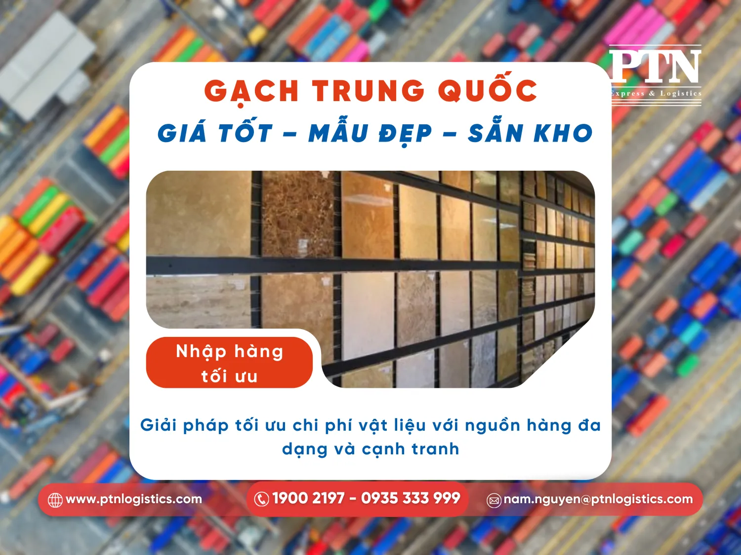 Tổng quan giá gạch nhập khẩu Trung Quốc