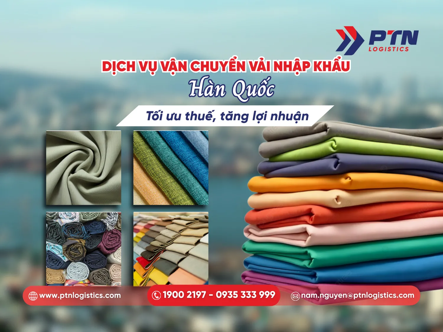 Vải nhập khẩu Hàn Quốc tối ưu thuế, tăng lợi nhuận